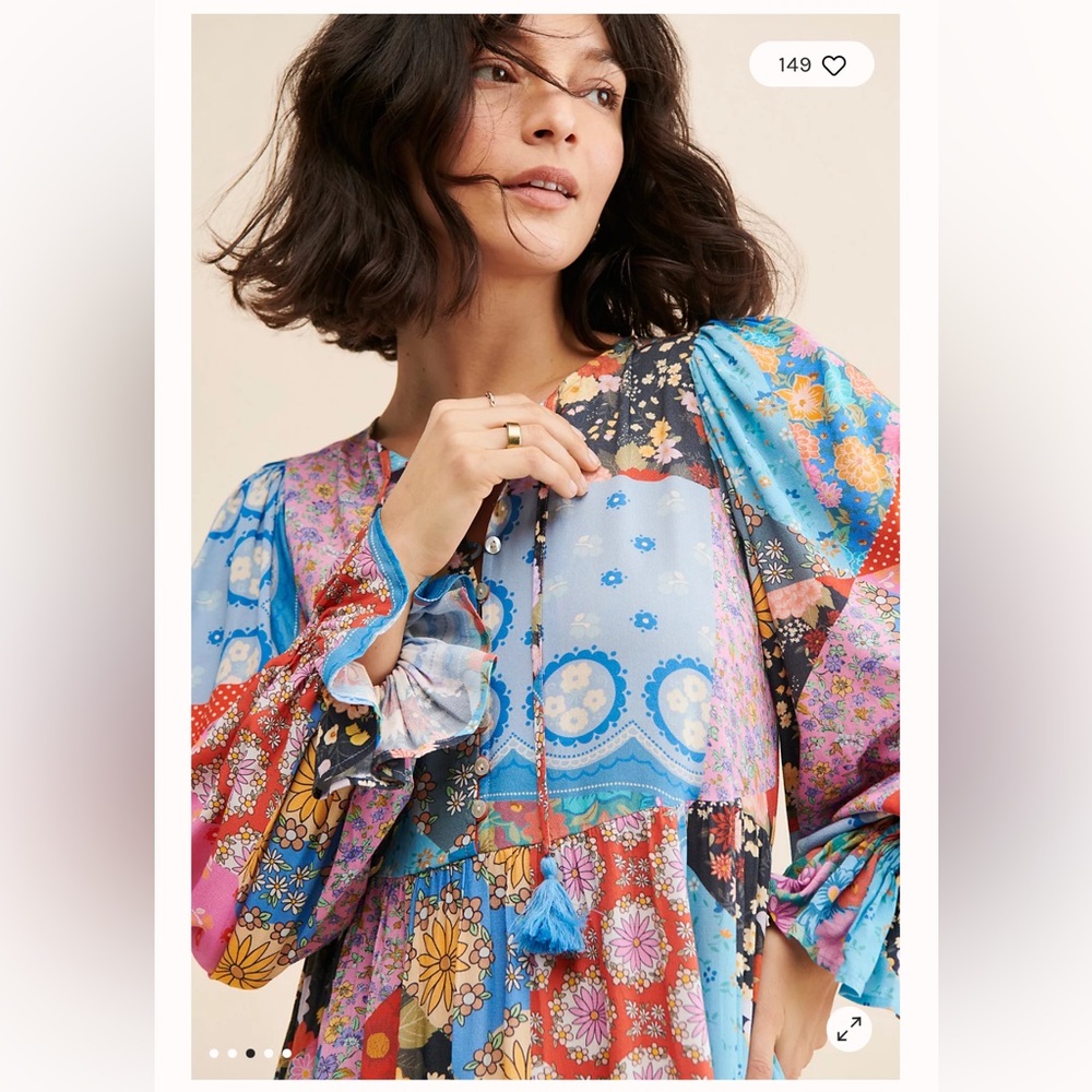 Free People X Spell & The Gypsy Cha Cha Boho Midi Dress - Picture 2 of 4